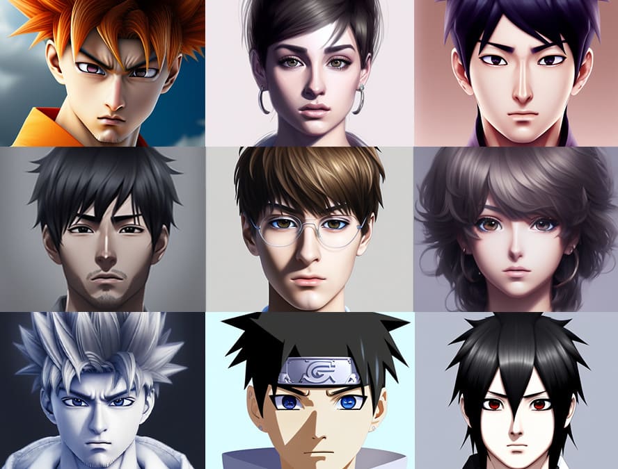 realistic anime characters artbreeder｜TikTok Search
