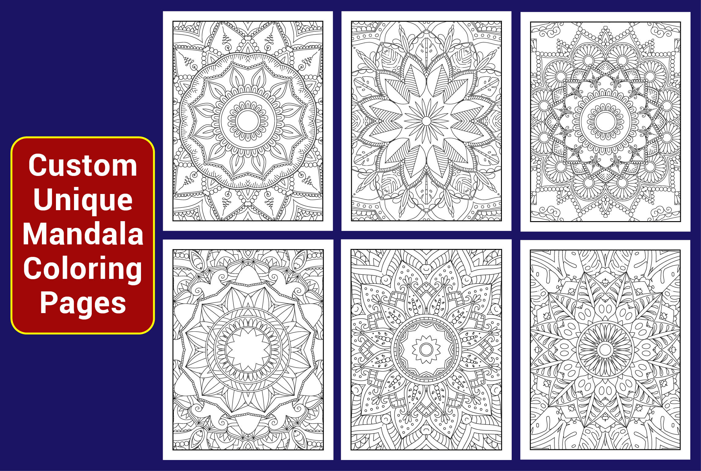Free and customizable mandala templates