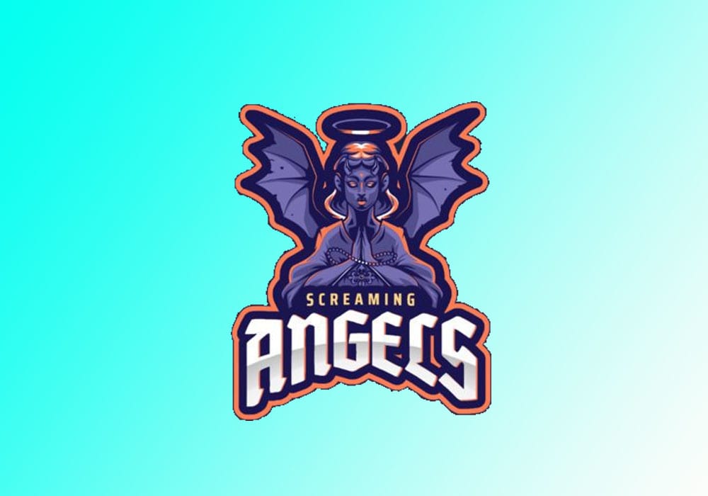 Set of Cute Angels Mascot Design by Vectory_studio