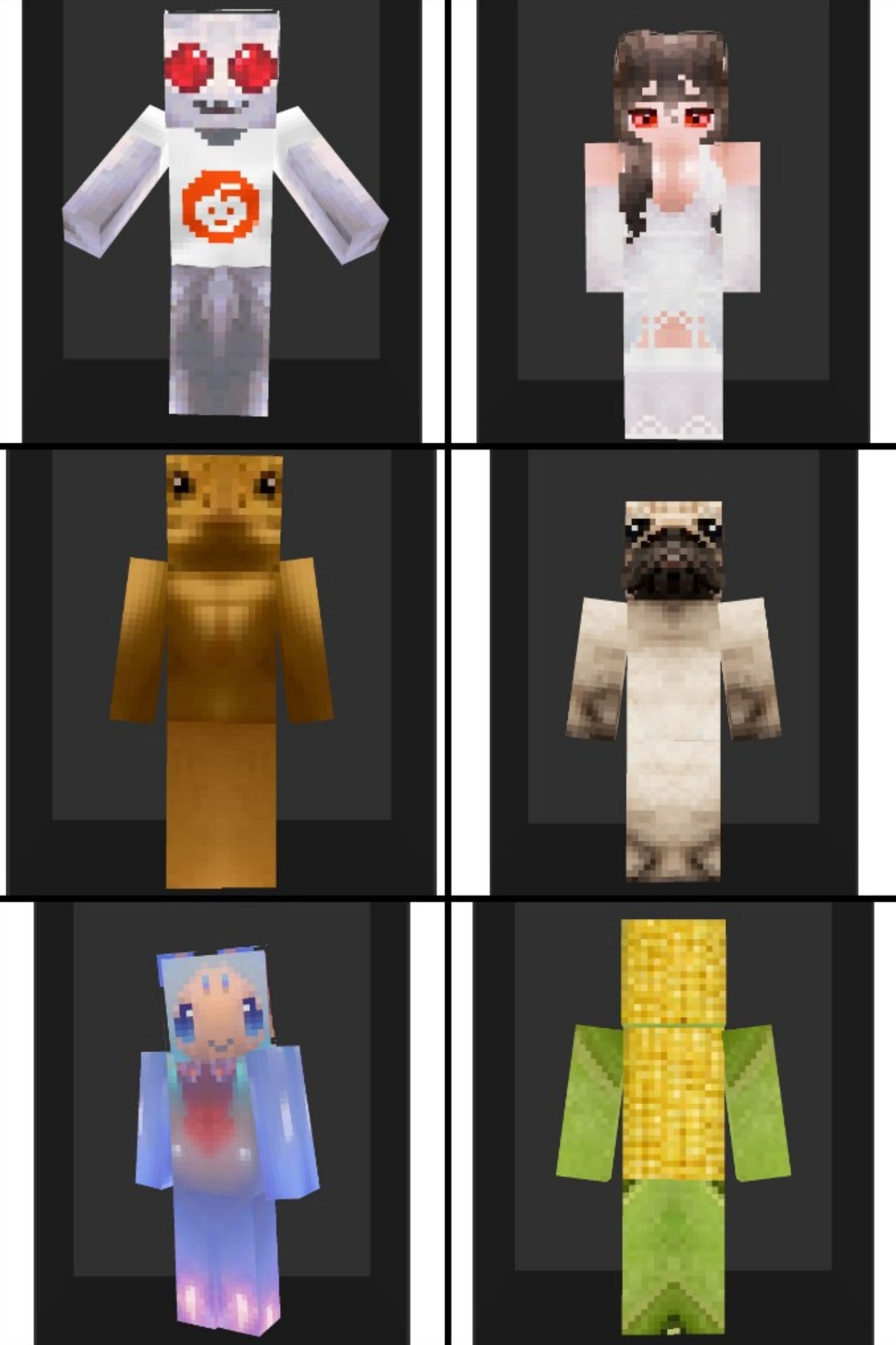 Original HD Bedrock Minecraft Skins
