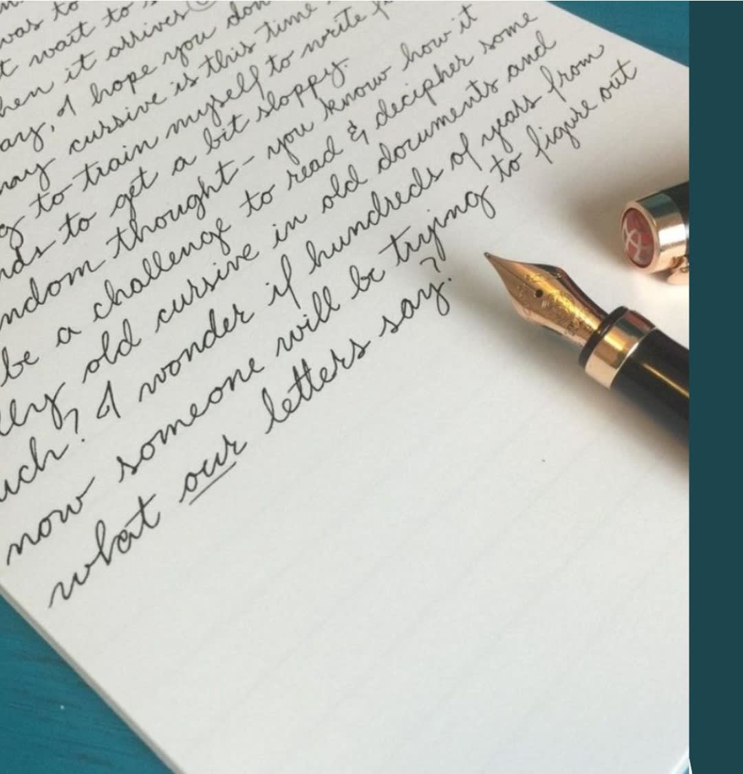 Handwrite letters, notes, postcards, etc in a beautiful cursive handwriting  by Muskanaswani745