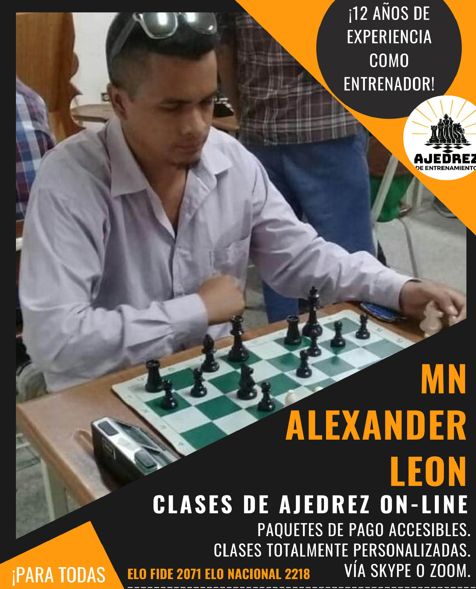 clases de ajedrez , entrenamiento profesional