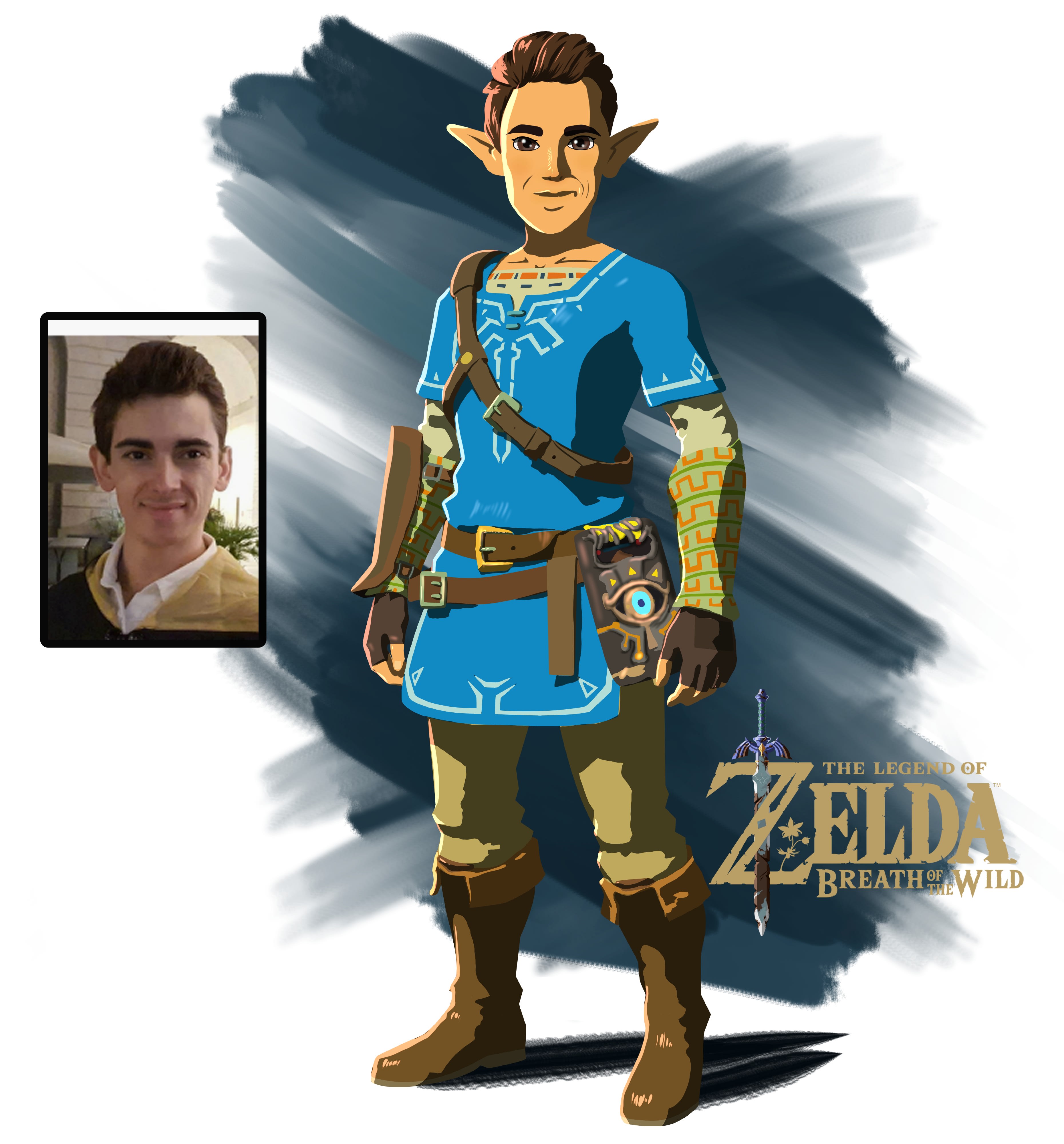 Legend of Zelda Link Portrait · Creative Fabrica