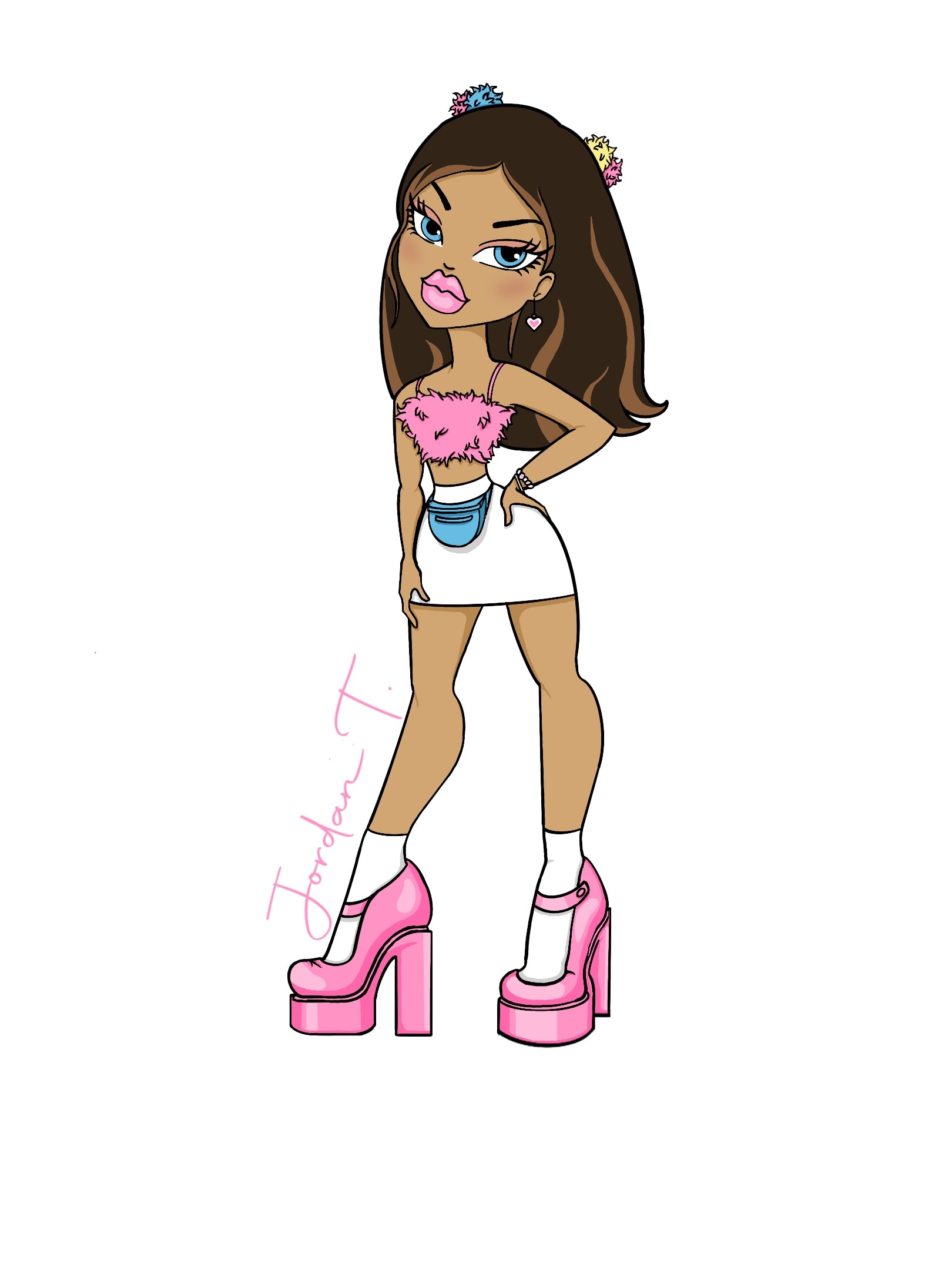 Create a personalized bratz portrait of your likeness by