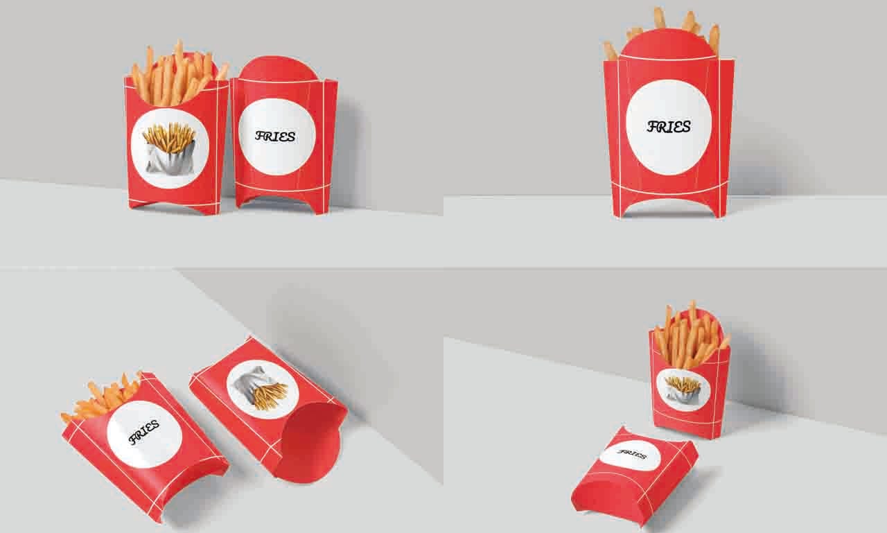 French Fries Packaging Mockup  Packaging Mockups ~ Creative Market