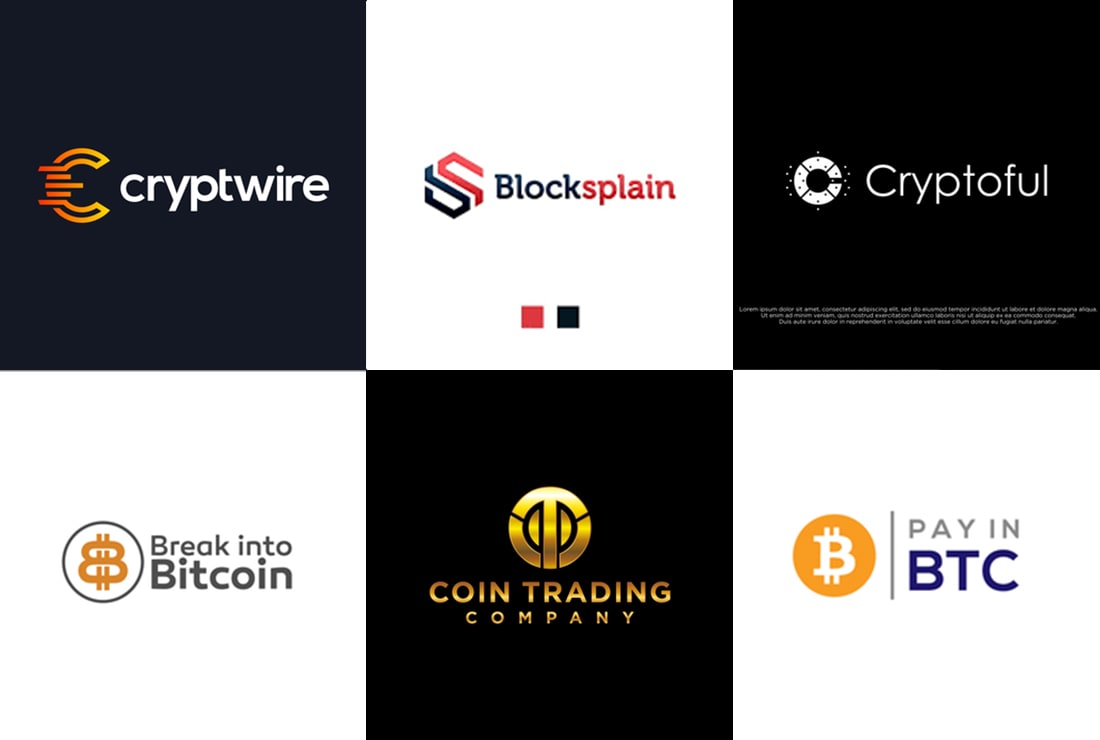 Design modern bitcoin, crypto, cryptocurrency, blockchain logo with  copyright by Mim_afroja | Fiverr