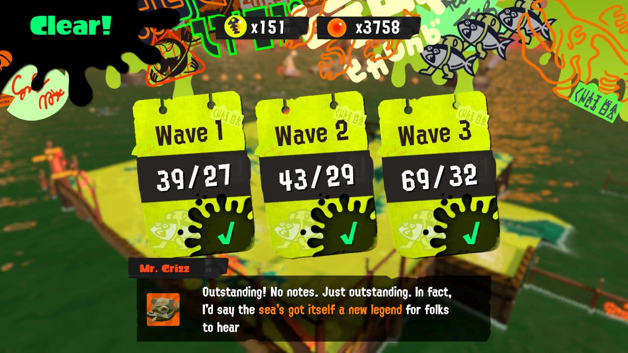 Help you win five salmon run matches in splatoon by Sunmarsh