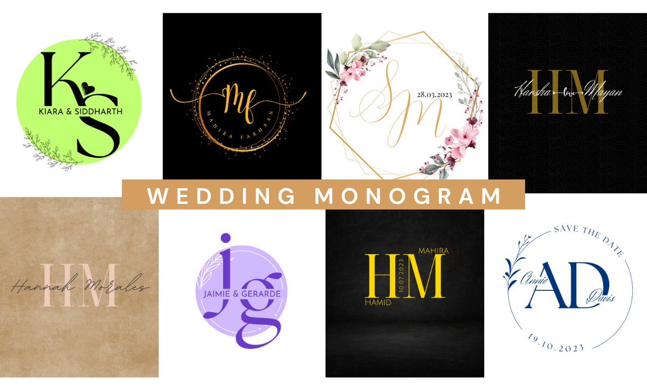 HM initial wedding monogram logo in 2023  Wedding initials logo design,  Wedding logo monogram, Wedding initials logo