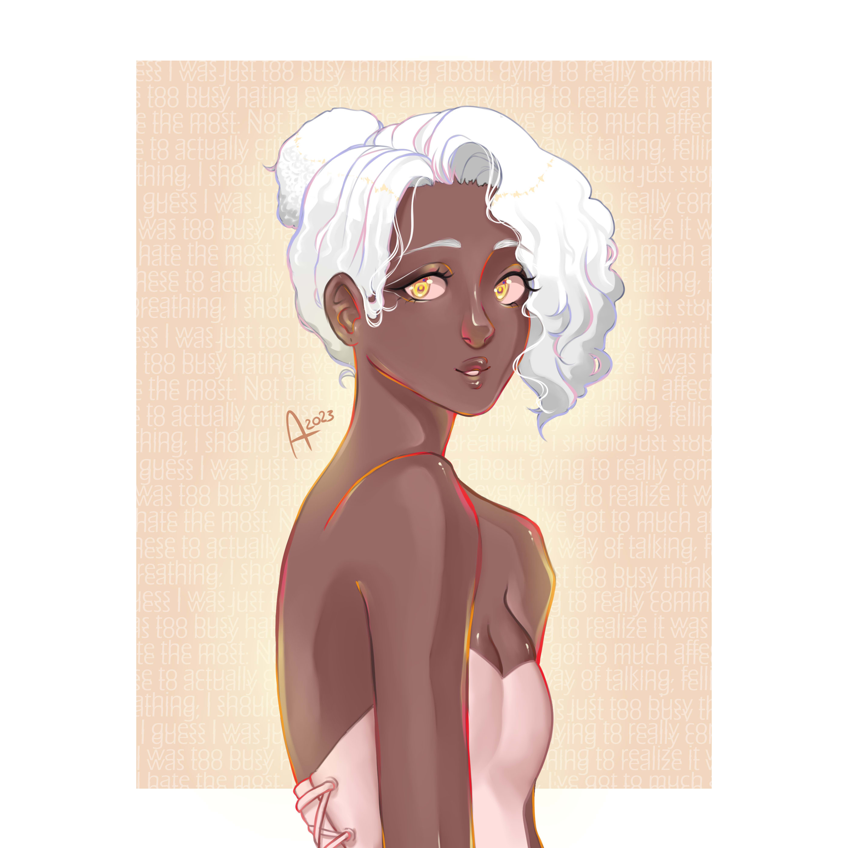 wanted to draw @acrylicqueen's human design of