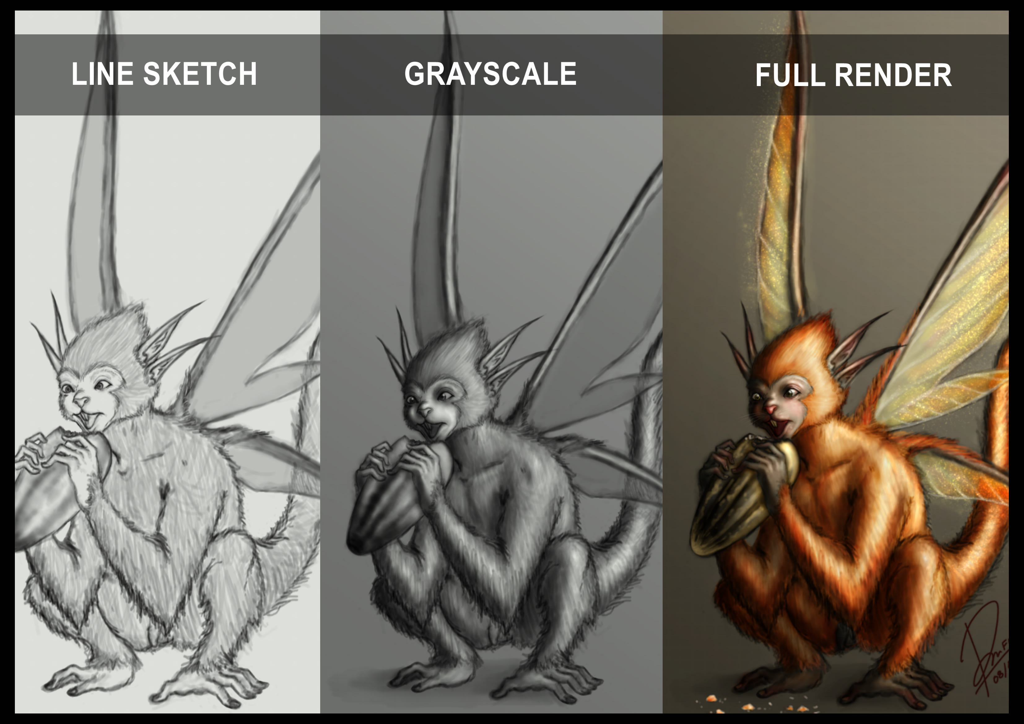 Draw creature design illustrations or concept art by Radyaferisdiant |  Fiverr
