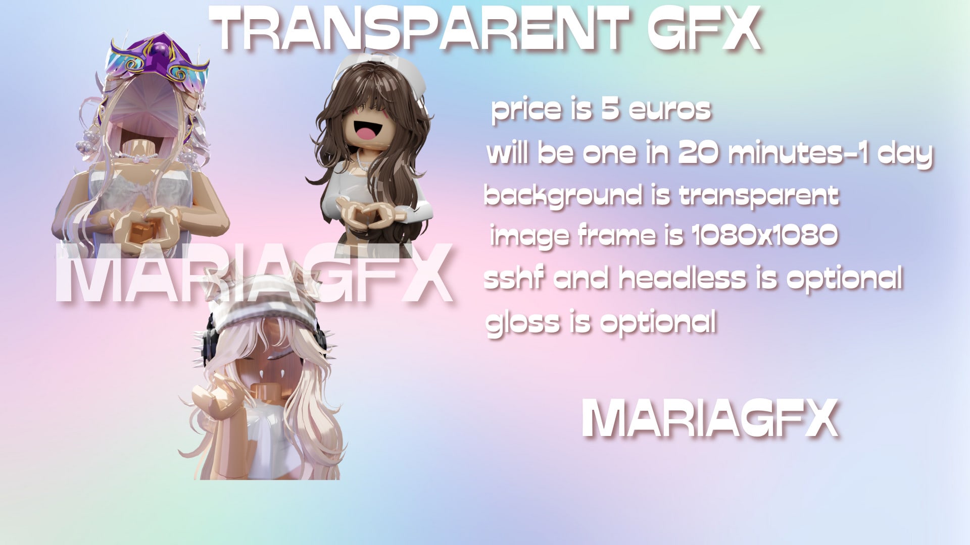 New Account, (GFX Maker) Prices in bio —> #gfx #roblox #gfxavatar #raw