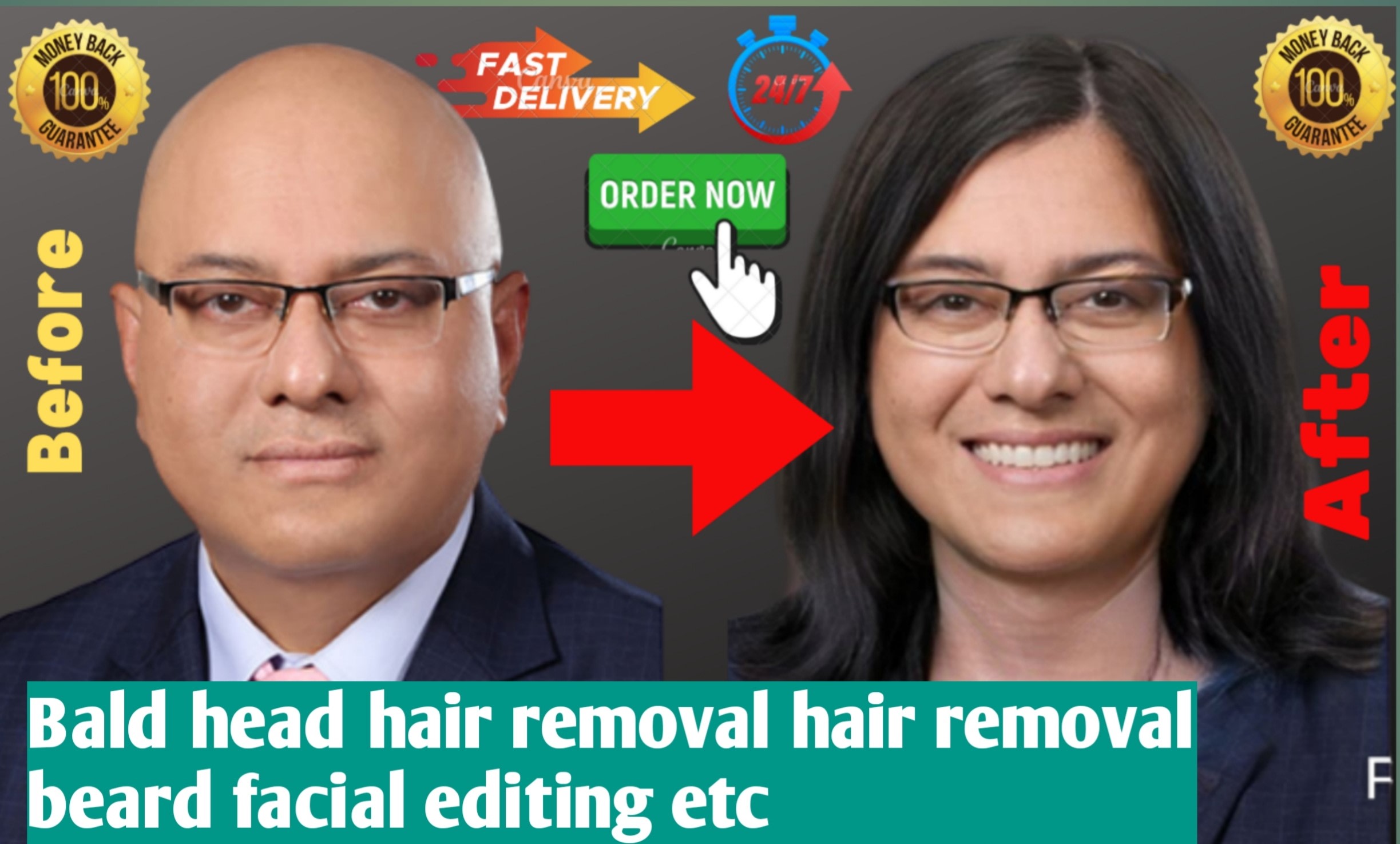 Do can edit your face add hair add head add body etc by