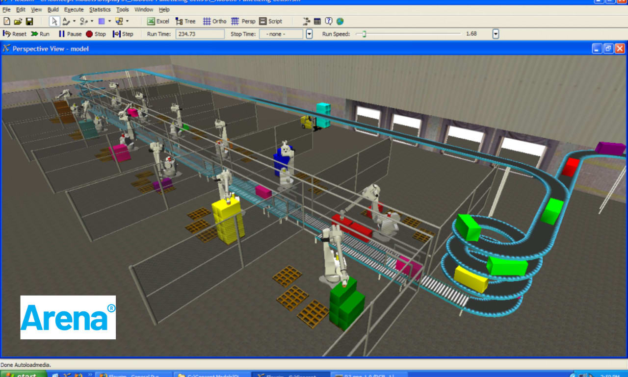 Online Tutorial Software Arena Simulation – Industrial Engineering