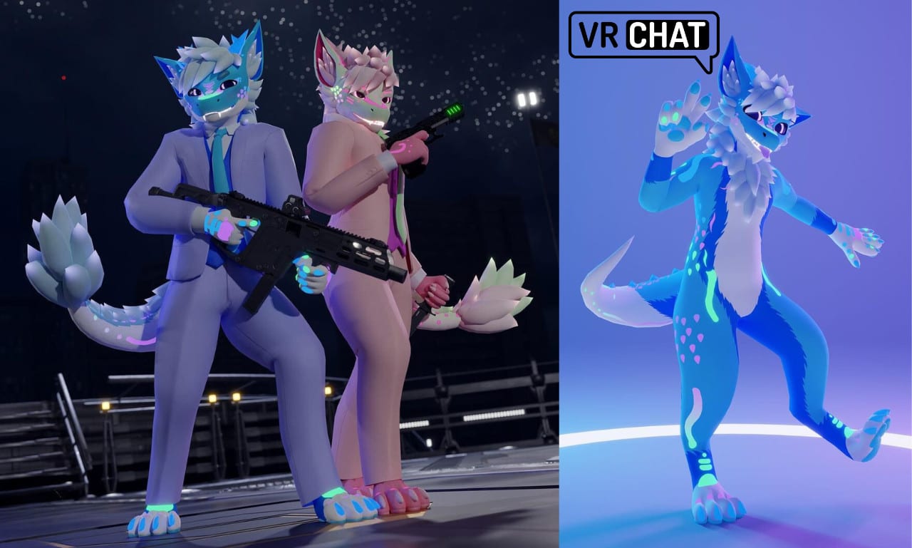 Model custom vrchat avatar furry fursona vrc nsfw avatar 3d vtuber model by  Kvngsam1 | Fiverr