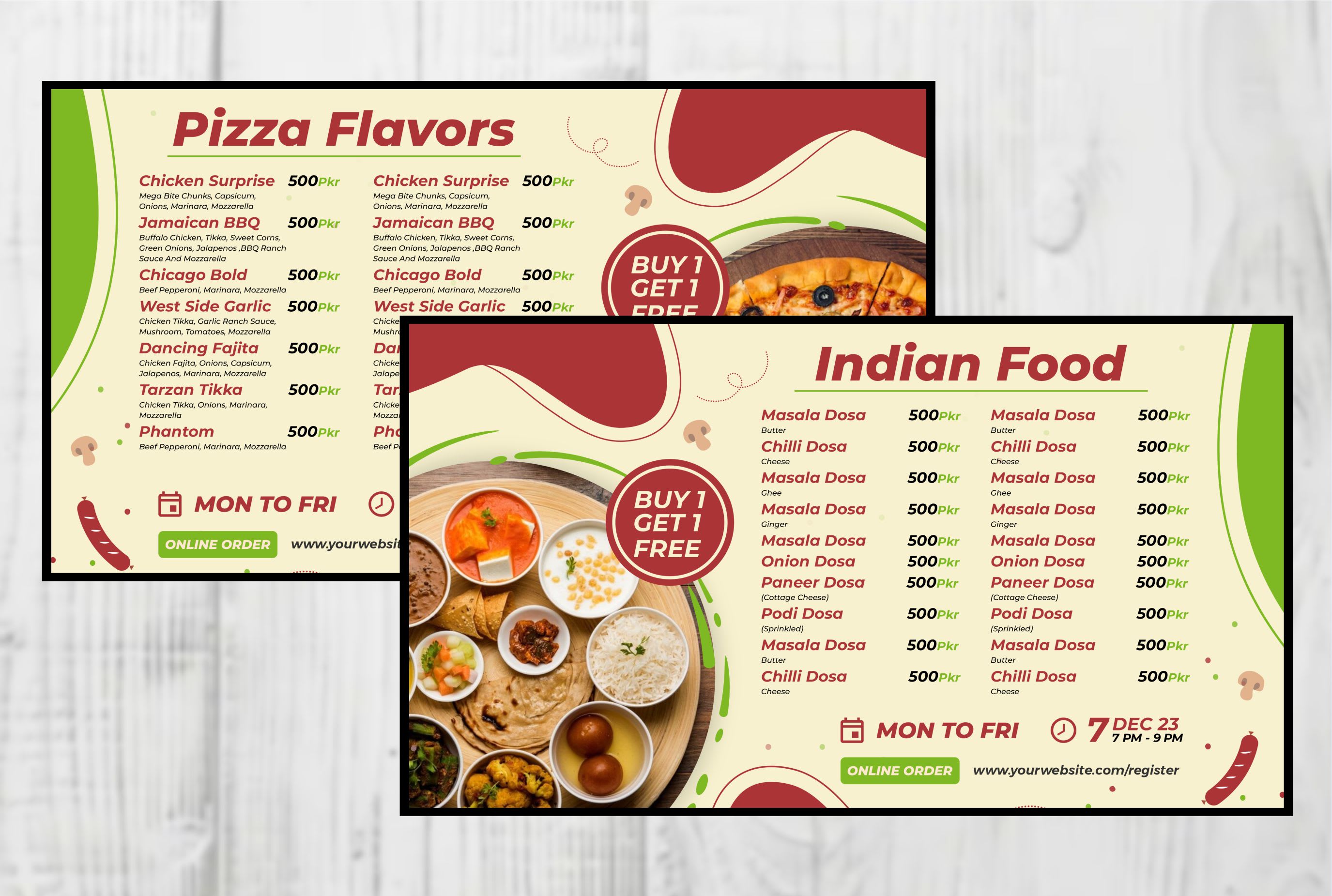 do restaurant men, TV menu, digital menu flyer, brochure