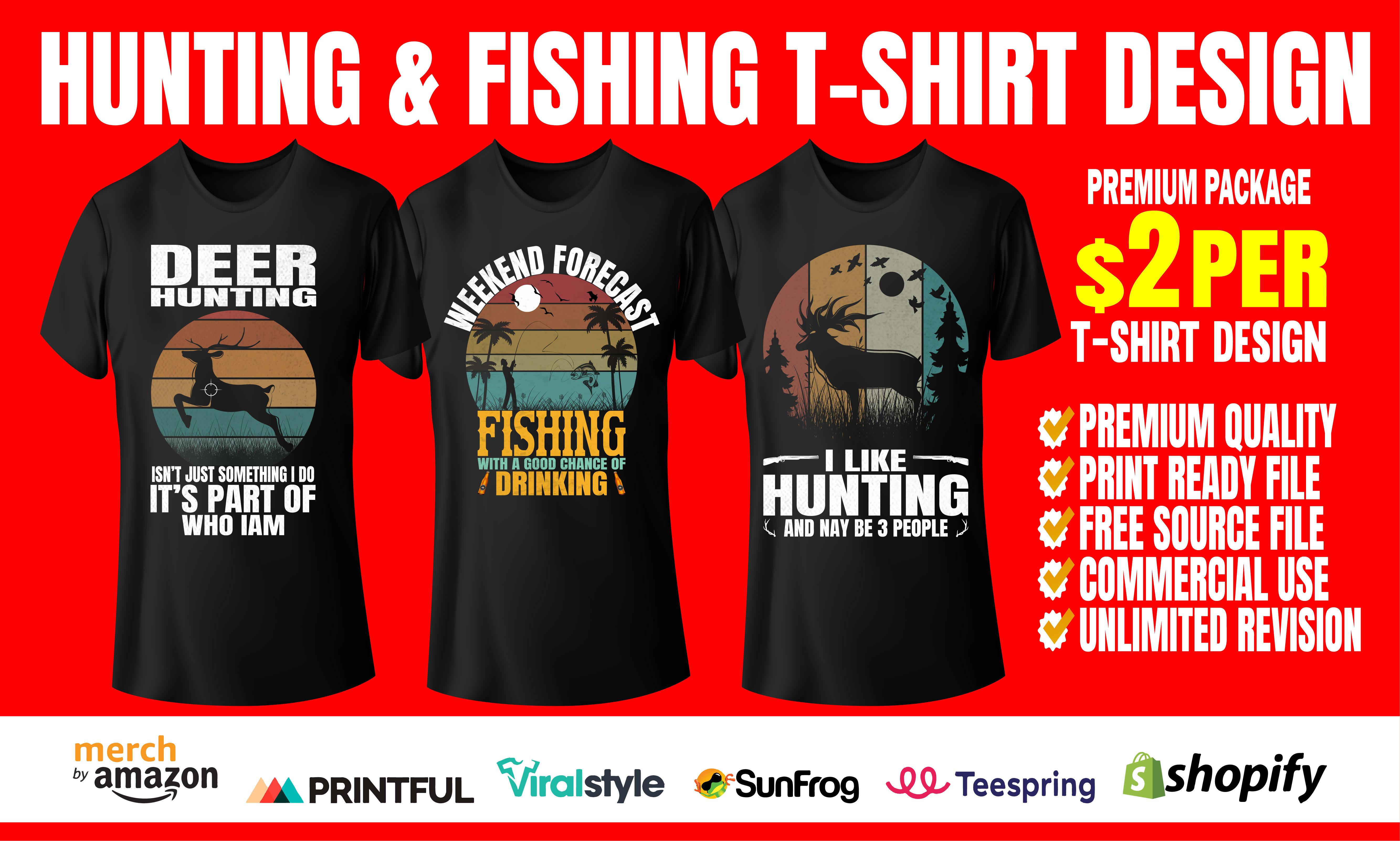 Fishing and hunting graphics tshirt design 22579500 Vector Art at Vecteezy
