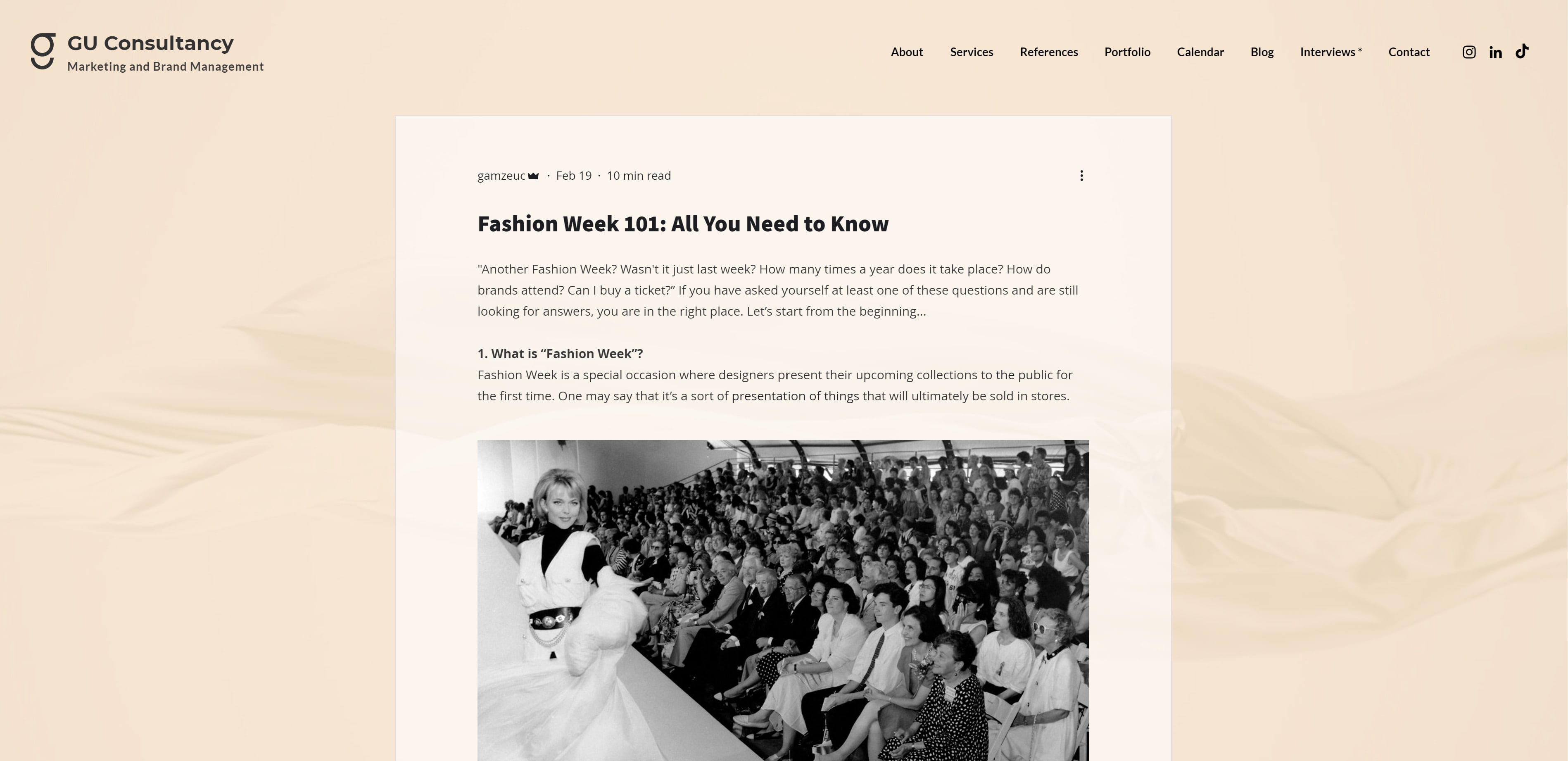 Fashion Week 101: All You Need to Know