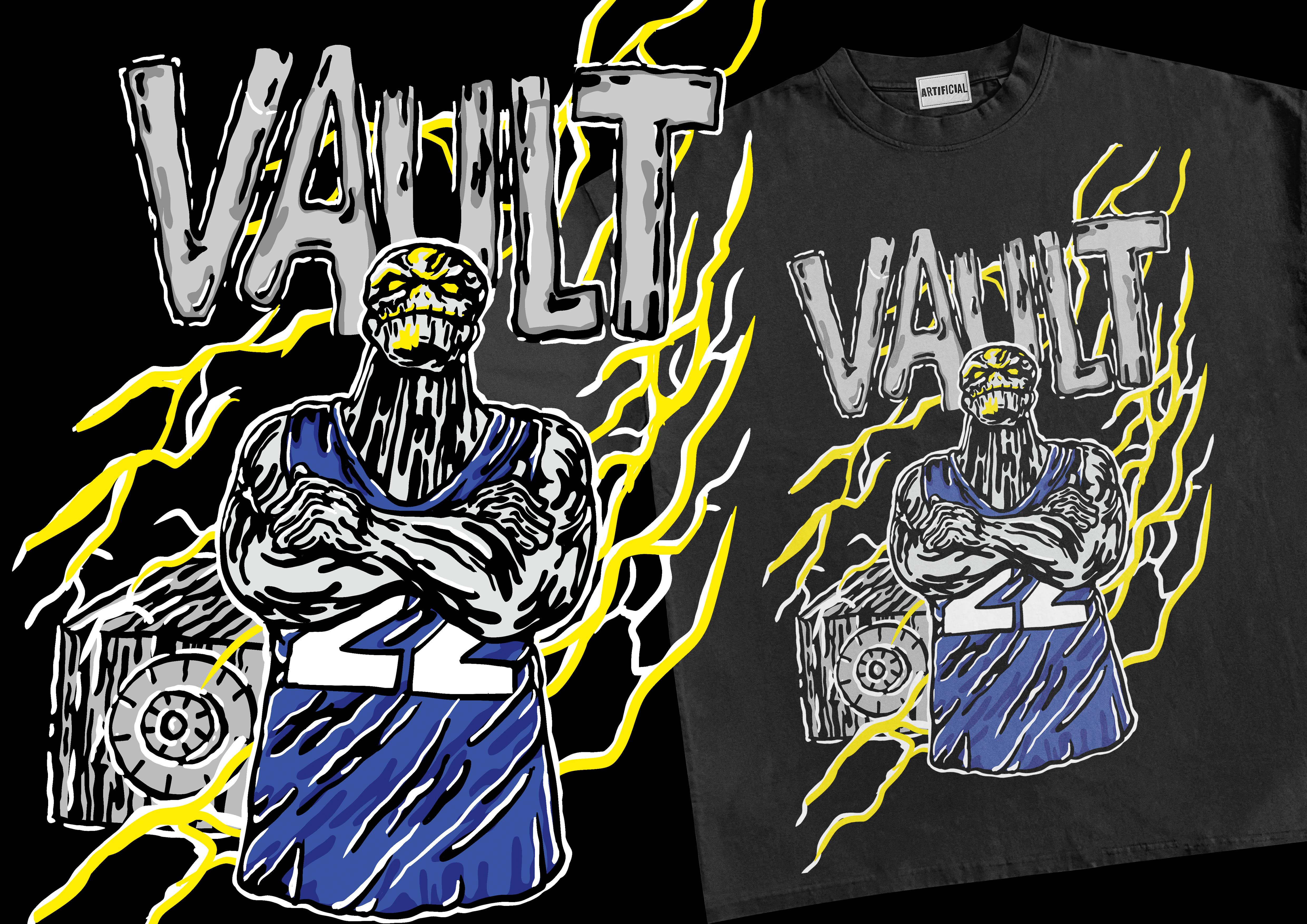 Draw cool skeleton character design with warren lotas style by 