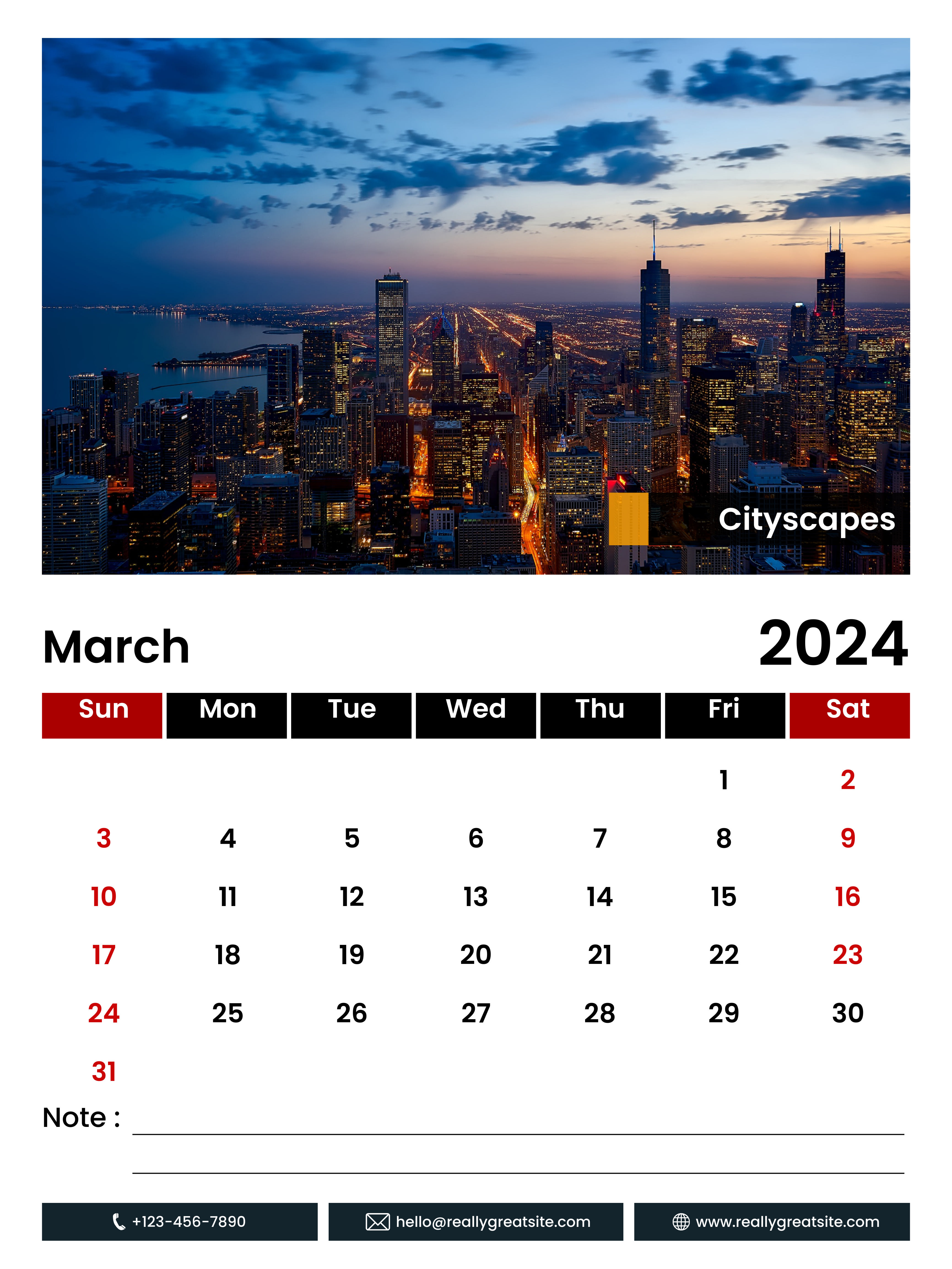 Concevoir un calendrier de table mural 2024 imprimable, planificateur  rapidement