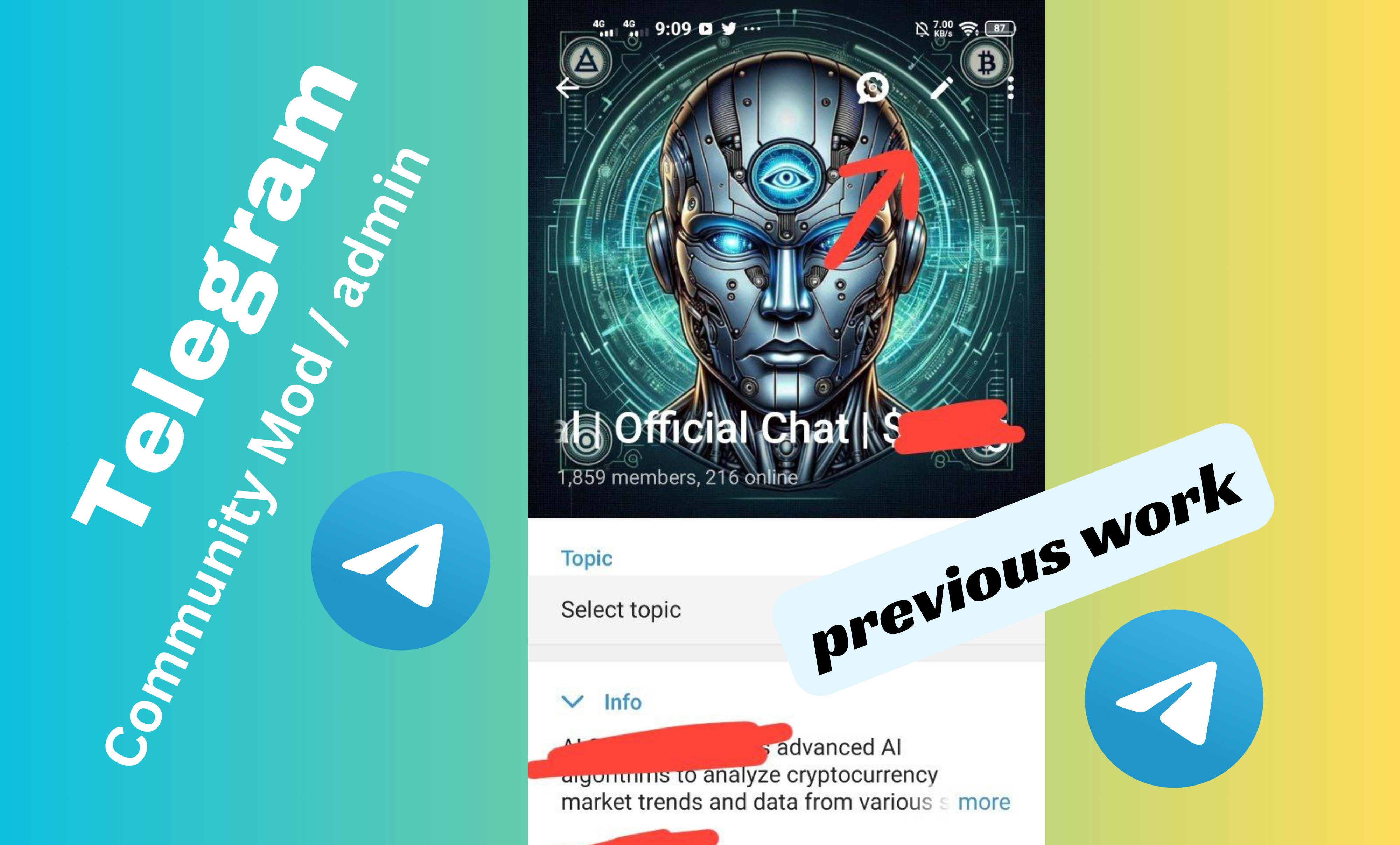Be telegram community manager for your crypto project by Exmanik | Fiverr