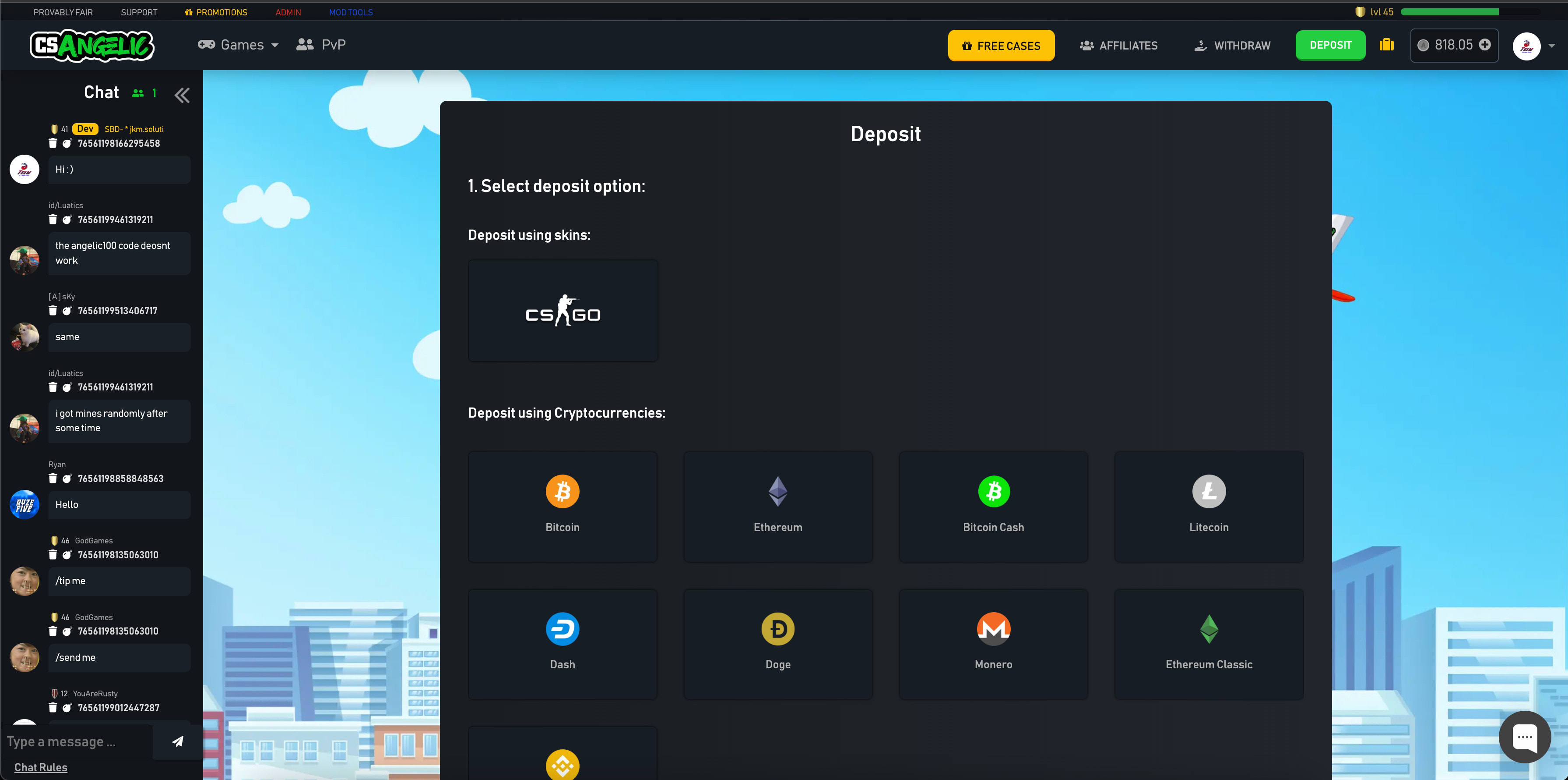 Build a cs2, rust, tf2, crypto site with plinko, cases, crash, and more by  Kevinrasmusson | Fiverr