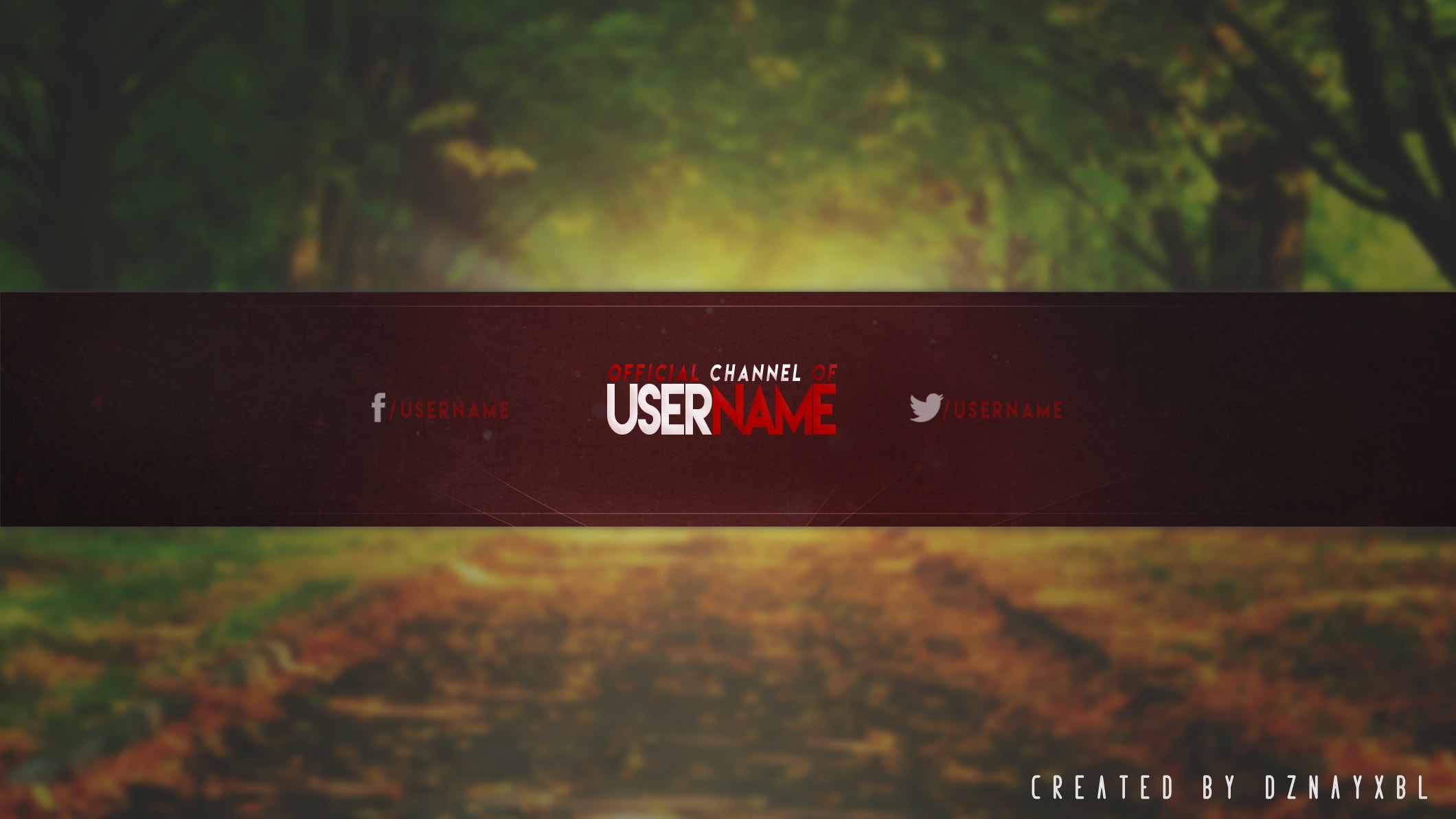 Make You A Clean And Simple Youtube Banner By Dznayart