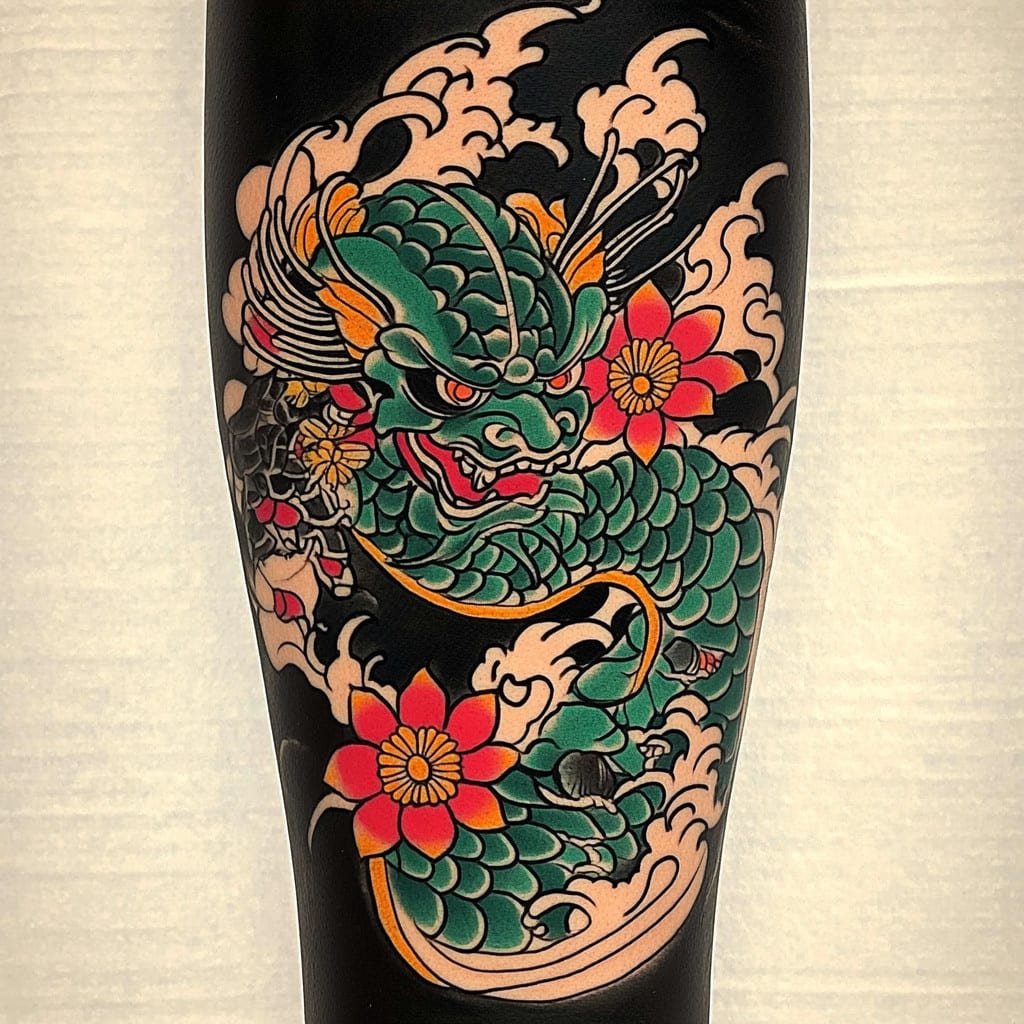 Make a traditional japanese irezumi tattoo by Susannsen | Fiverr, image size:1024x1024