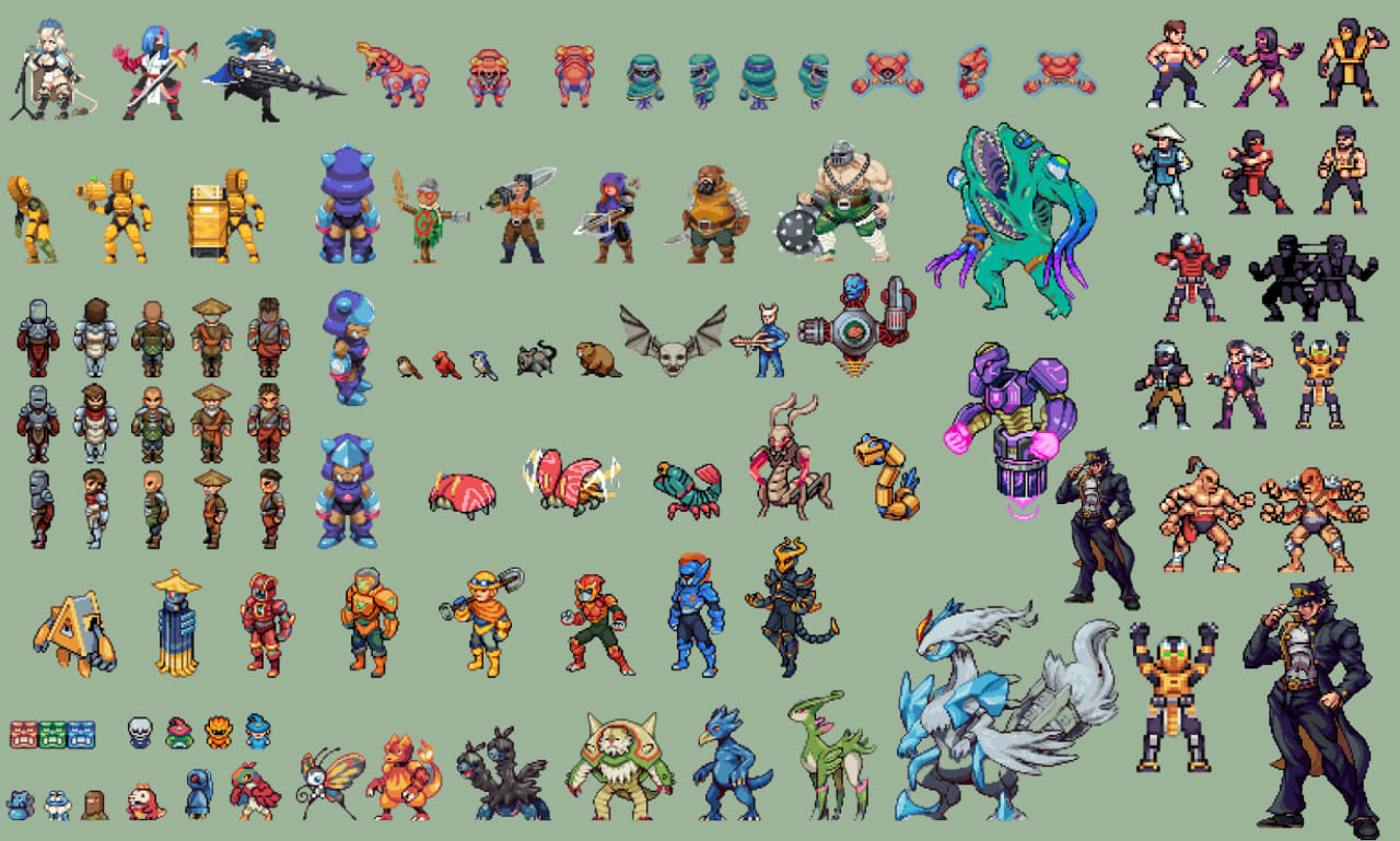 Pokemon Player Sprite Sheet
