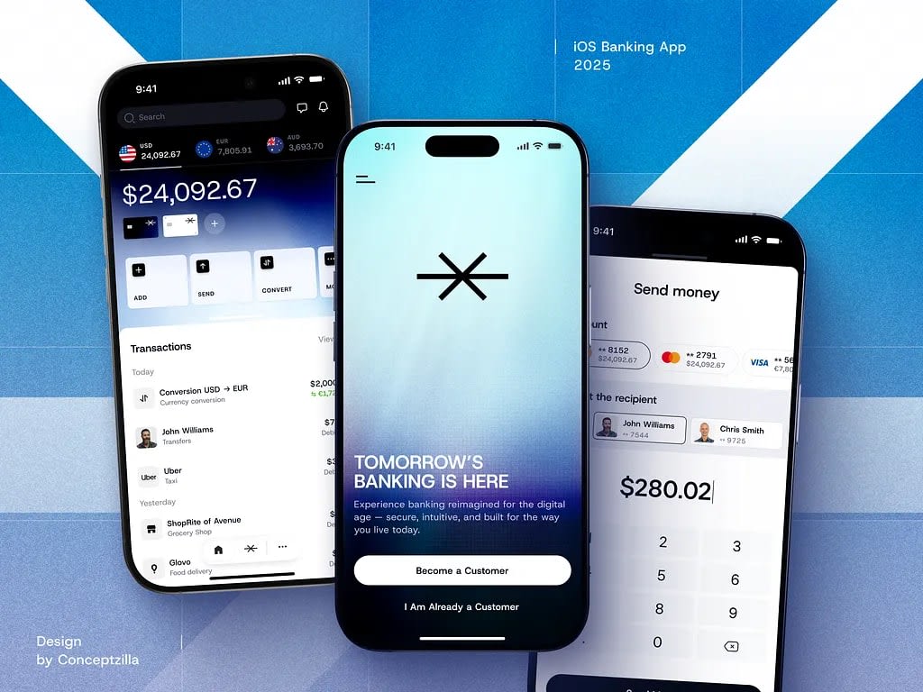 Develop fintech app, money transfer p2p app crypto wallet app by  Huss