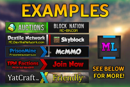 Make An Animated Minecraft Server Banner With Free Server Icon And