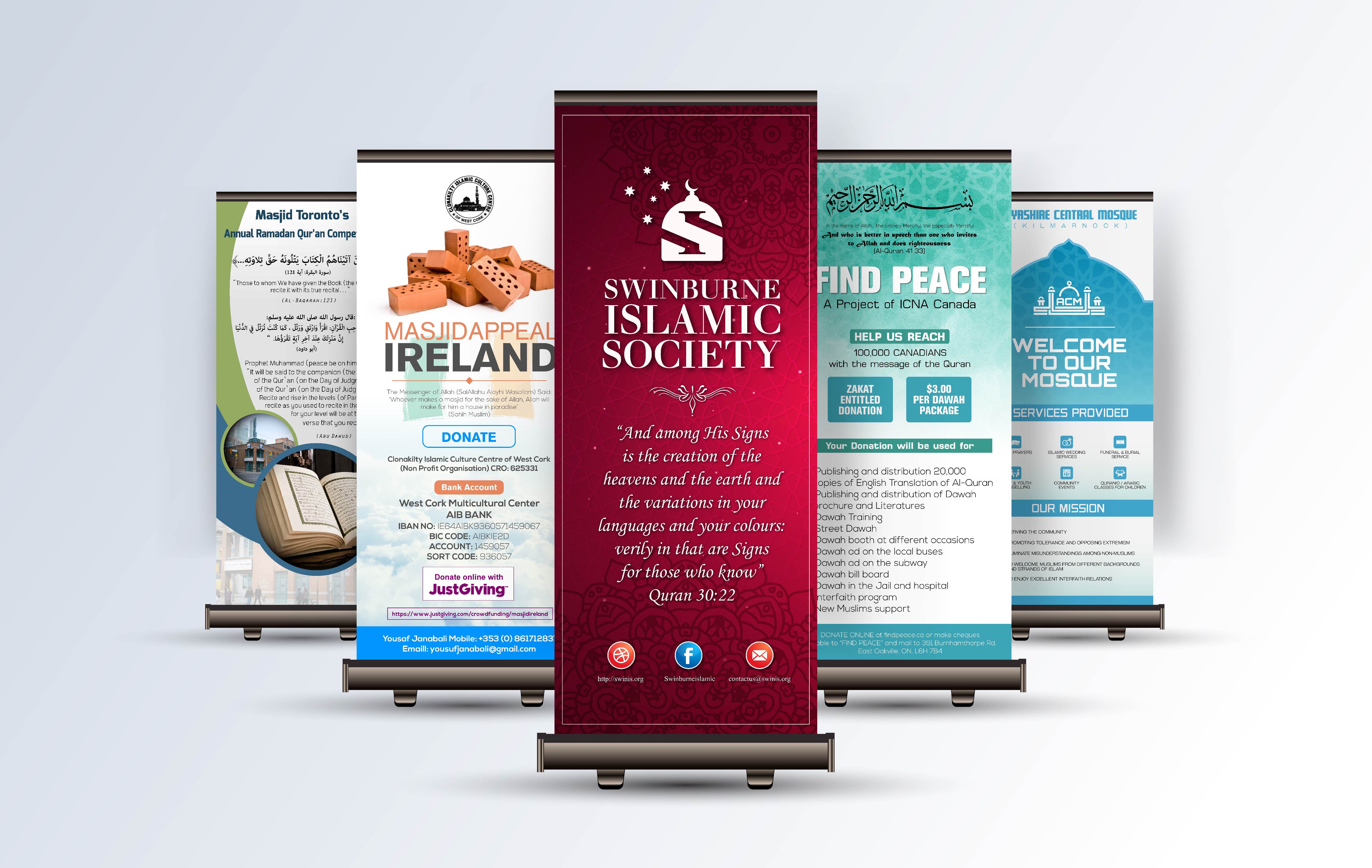 Design Islamic Social Media Web And Roll Up Banners By Randomsheikh
