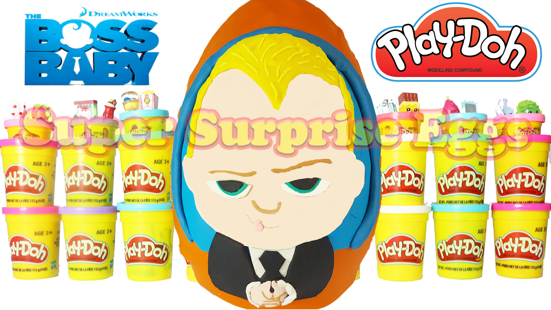 play doh giant egg surprise
