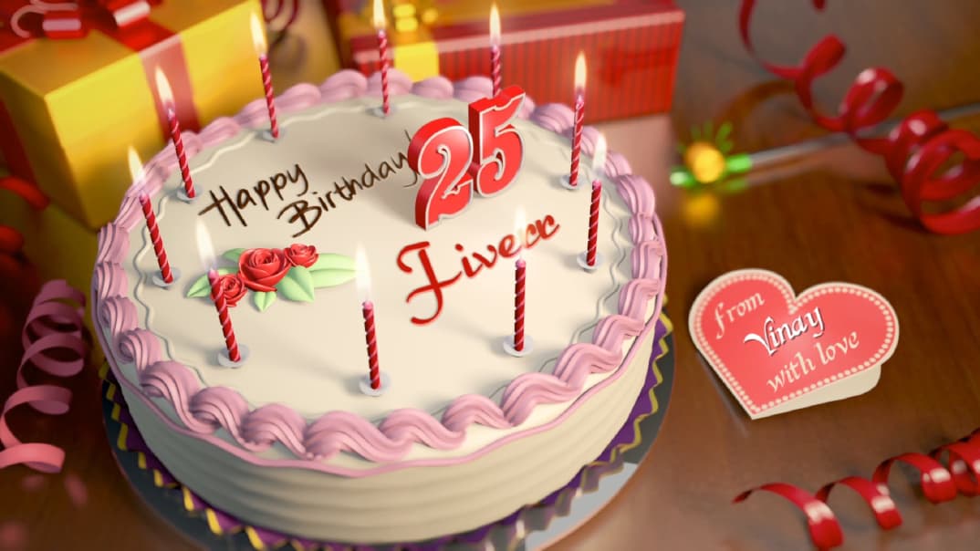 Create a realistic happy birthday cake video by Vinaythegreat | Fiverr