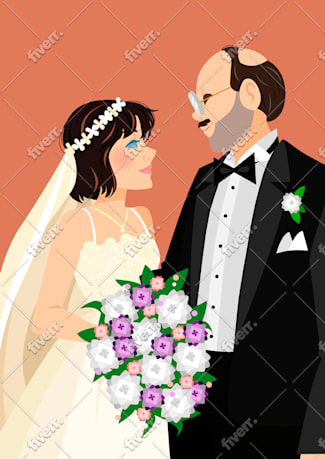 Draw your wedding portrait by Weirdffishes