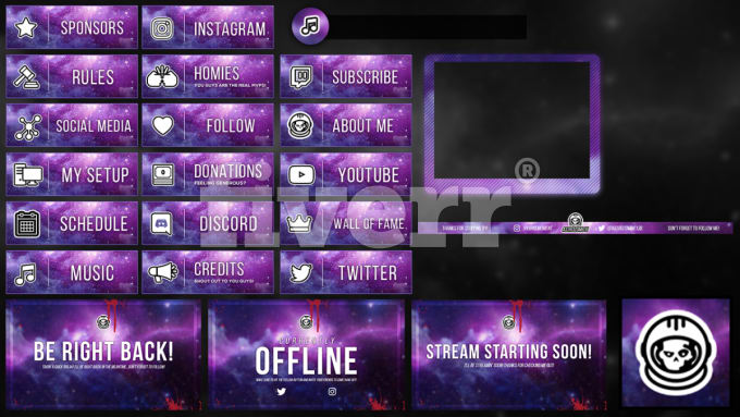 Make your own twitch graphics set panels, overlay etc by Jaythesheep