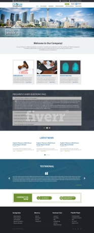 Latest website template design PSD | Fiverr