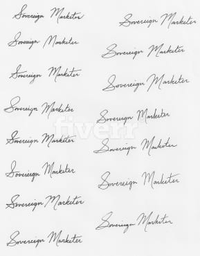 Design 10 hand written signature styles by Rynewillig