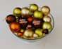 Write your christmas message or greeting on coloured baubles by Madmoo