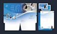 design outstanding presentation folder or file flyer holder