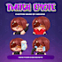 draw chibi twitch emotes, animated and sub badges for stream