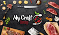 design food or juice business logo