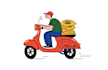 create vector doodle line art illustration in my style