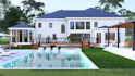 do backyard landscape design swimming pool garden planning 3d exterior rendering