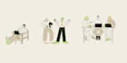 create vector doodle line art illustration in my style