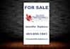 make professional yard sign or lawn sign or bandit sign