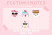 make cute animated emotes for twitch, discord, youtube