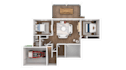 create 3d render realistic 3d floor plan , exterior or interior