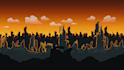 make professional pixel art on the background