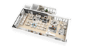 create 3d render realistic 3d floor plan , exterior or interior