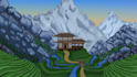 make professional pixel art on the background